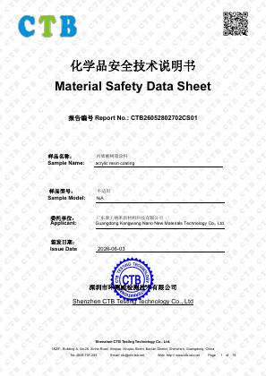 MSDS – Acrylic Resin Coating (CLP)